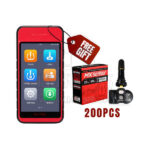 مجموعة Autel MX-Sensor E TPMS Rubber 200 قطعة + جهاز MaxiTPMS ITS600 Tire اللاسلكي اللوحي الذي يعمل بنظام Android مجانًا