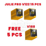 مجموعة Julie Pro V122، 15 قطعة + 5 قطع مجانية من Julie Pro Platinum Universal (V118)