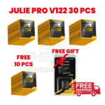 مجموعة Julie Pro V122، 30 قطعة + 10 قطع مجانية من Julie Pro Platinum Universal (V118) + قطعة واحدة من محول EEPROM مجانًا